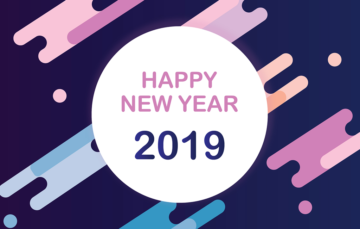 2019 new year free vector background