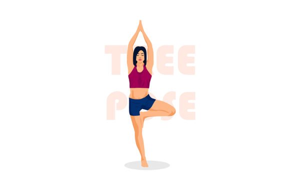 Yoga pose Free Vector Illustration