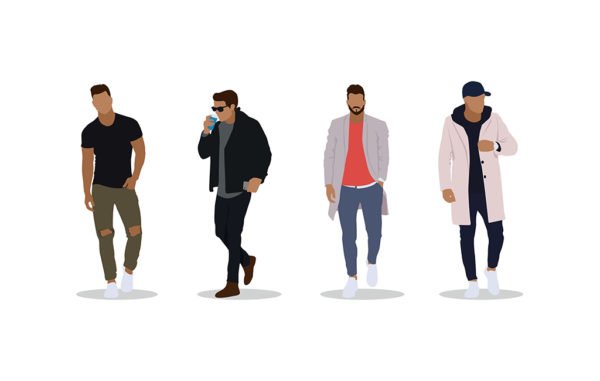 Men’s Fashion Illustrations - Vector For Free