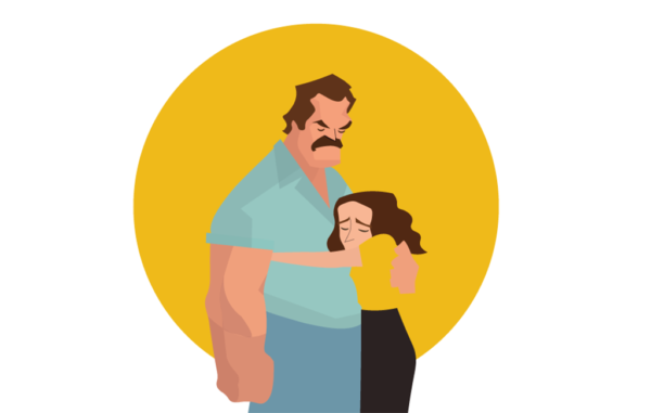Father and Daughter Relationship Free Vector Illustration