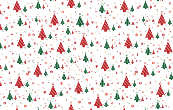 Winter Christmas Tree Pattern Free Vector
