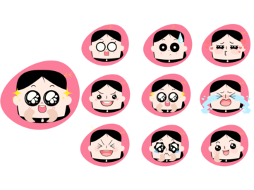 Emotions Vector Stickers Free Illustration