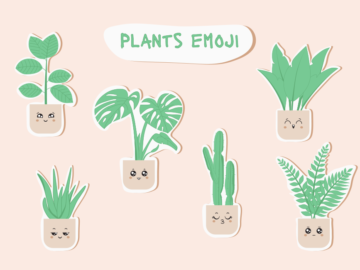 Plants Emoji Vector Cactus Free Illustration