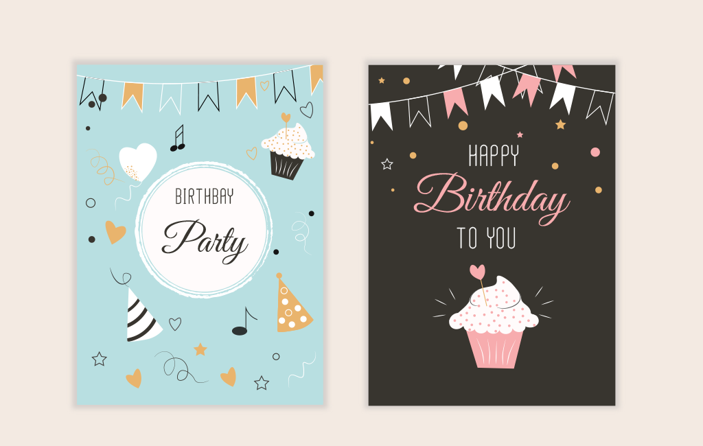 Download Invitation Happy Birthday Vector - Vector For Free