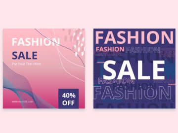 fashion sale post template free download