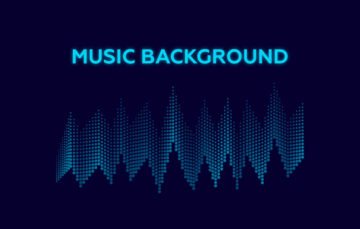 Music equalizer background free vector