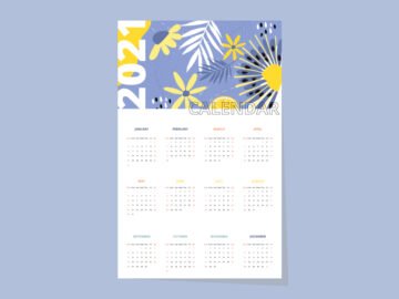 Abstract Calendar 2021 Vactor Free Download