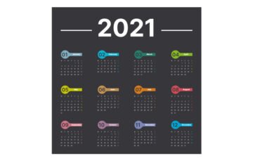 Calendar Template 2021 Free Download