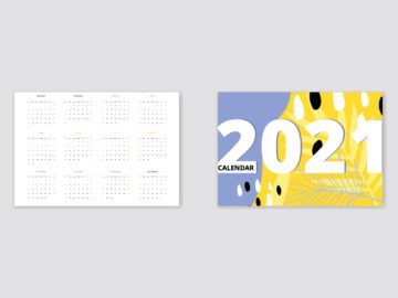 Colorful Pocket Calendar 2021 Free Download