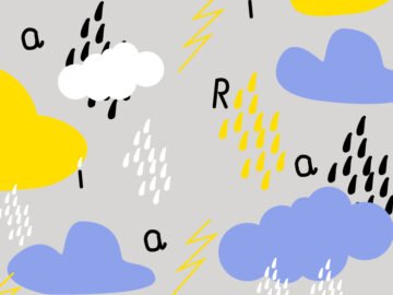 Cute Rain Seamless Pattern Free Download