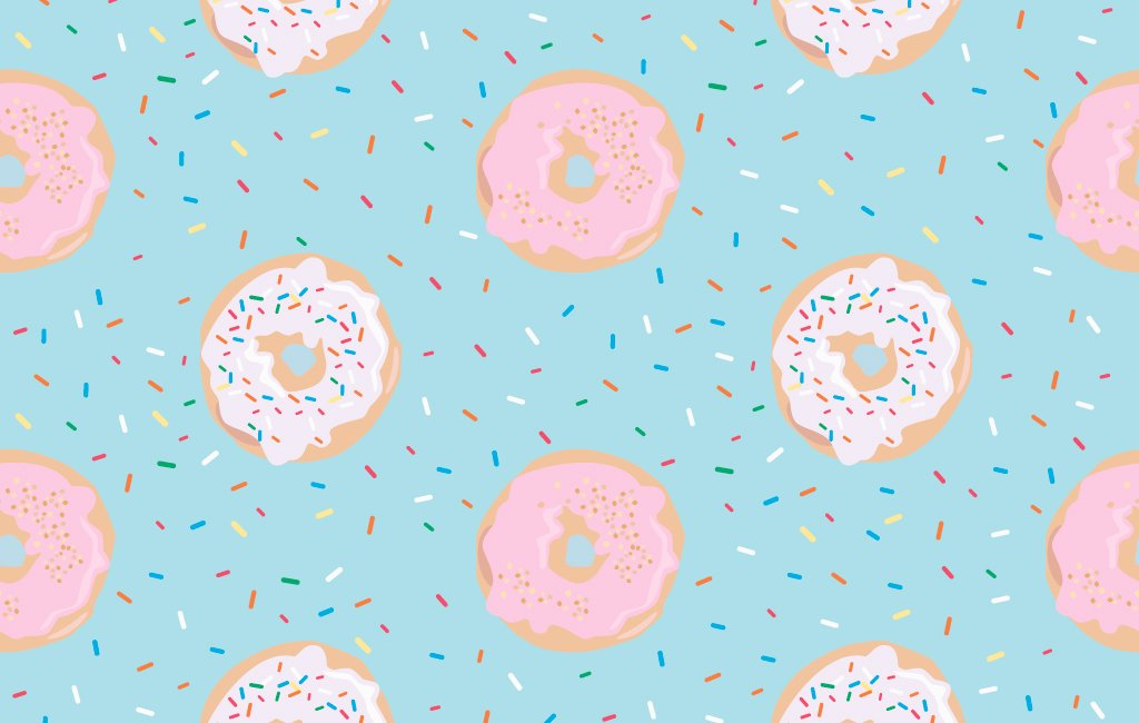 Donuts Seamless Pattern - Vector For Free