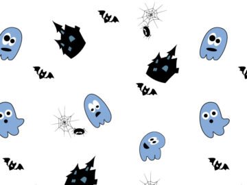 Halloween Cartoony Seamless Pattern Free Download