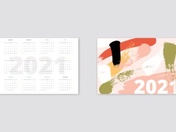 Pocket Abstract Calendar Free Download