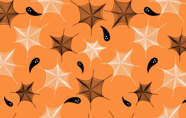 Seamless Pattern Halloween Spidernet Free Download