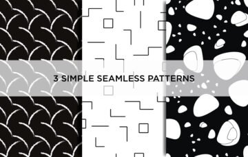 3 Simple Seamless Patterns Free Download