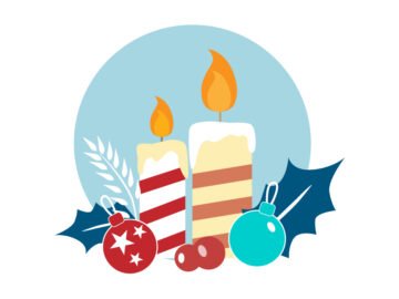 Candles-Decor-Vector-Illustration Free Download