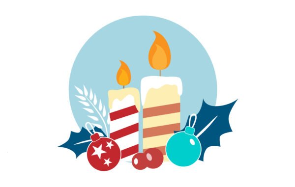 Candles-Decor-Vector-Illustration Free Download