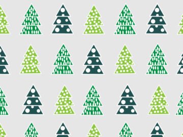 Christmas Tree Seamless Pattern Free Download