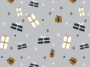 Christmas presents seamless pattern Free Download