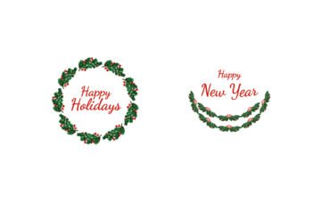 Hand Drawn Christmas Wreath Free Download