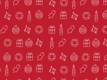 Christmas Red Seamless Pattern Free Download