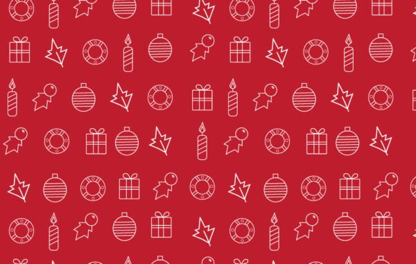 Christmas Red Seamless Pattern Free Download