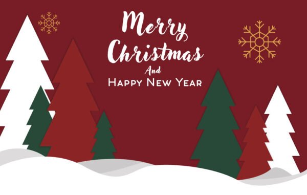 Christmas Tree Greeting Card Free Download