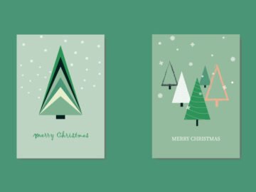 Christmas Vector Greeting Cards Free Download