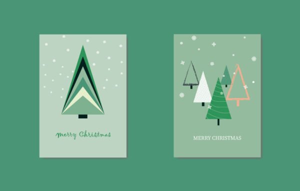 Christmas Vector Greeting Cards Free Download