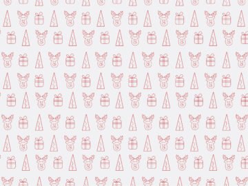 Deer Outline Seamless Pattern Free Download