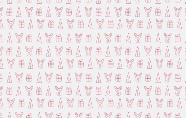 Deer Outline Seamless Pattern Free Download
