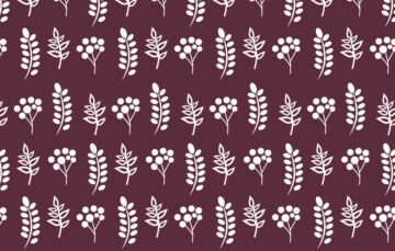 Seamless pattern white leaves Free Download