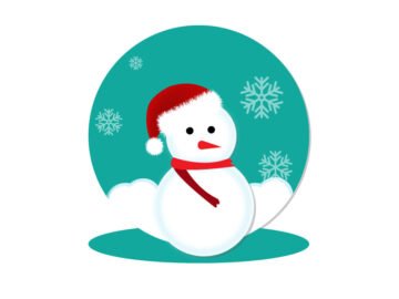 Snowman Vector Illustration Free Download