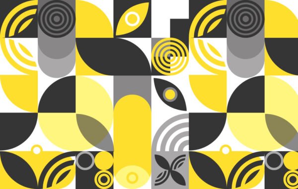 Yellow And Gray Geometric Seamless Pattern Free Download