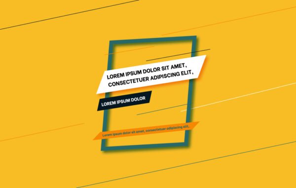 Yellow Banner Free Download