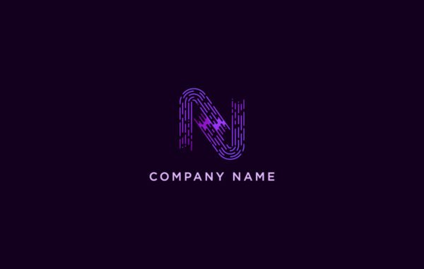 Purple Letter Logo Design Free Download
