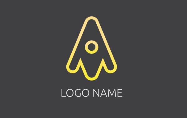Yellow Letter A Logo Free Download