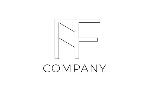 A F Geometric Logo Free Download