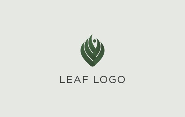 Abstract Leaf Logo Design Vector Template Stock Vector (Royalty Free)  2114980877 | Shutterstock