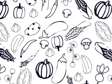 Seamless Pattern With Vegetables Free Download