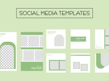 SMM Templates in Green Free Download
